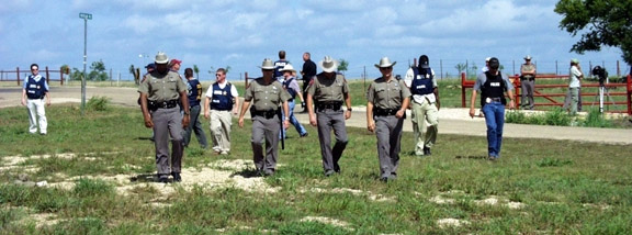 Bush's private thug patrol at Crawford, Texas